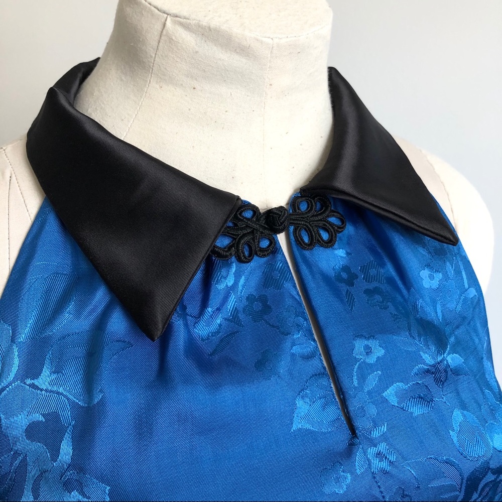 Satin Brocade Floral Dress - Picture 10 of 13